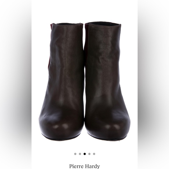 Pierre Hardy Brown and Black Ankle Boots - Picture 3 of 5